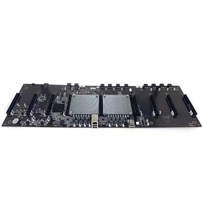 X79 9 GPU اللوحة الأم لـ Rtx3060 بطاقة رسومات مخصصة كاملة السرعة 48mh / S فتحة 65 مم
