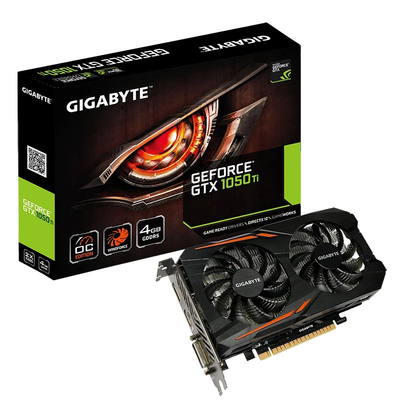 بطاقة رسومات GIGABYTE للألعاب GeForce GTX 1050 Ti 4G مع 4 جيجابايت GDDR5